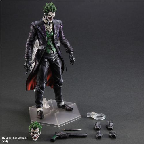 25cm Play Arts Kai Arkham Origin Clown Action Figure - PA Reform Evil Super Villain Movable Model Toy