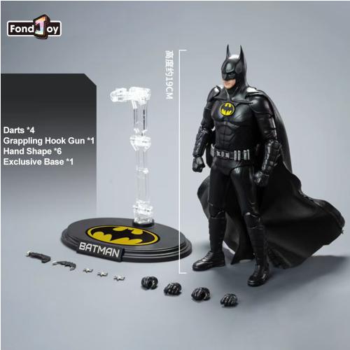 FondJoy 1/9 Scale Michael Keaton Batman Action Figure - DC Detective Comics Movable Model Toy