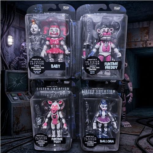 FNAF Sister Location Action Figures Five-Inch Funtime Freddy Foxy Ballora
