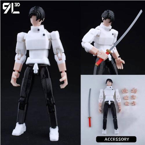 9L3D Printed Anime Jujutsu Kaisen Sukuna Yuji Yuta Satoru Gojo Lucky Dummy 13 Movable Shapeshift Action Figures