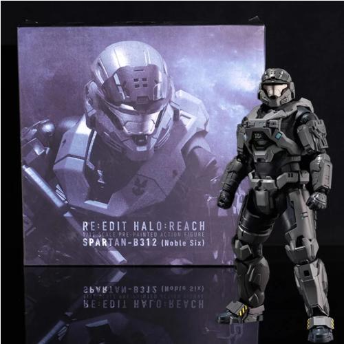 1/12 Spartan-B312 Noble Six Action Figures Anime Peripheral Movable Doll Model Desktop Collection Ornament Surprise Gift Toys